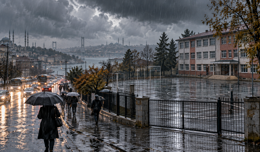 İstanbul’da 15 Ekim’de Okullar Tatil Edildi