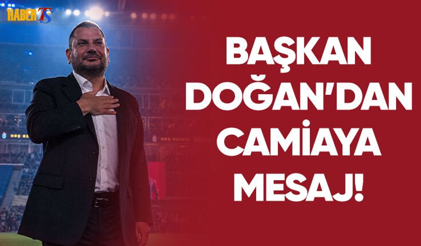 Başkan Doğan'dan Galibiyet Sonrası Taraftara Mesaj!