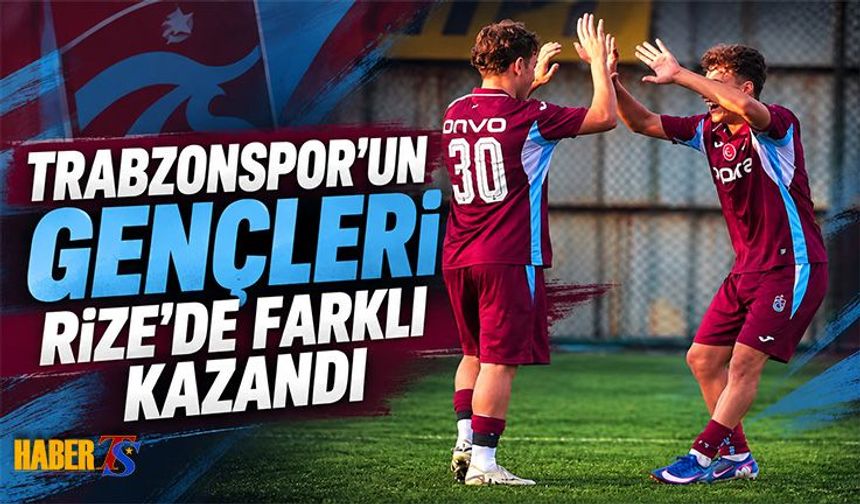 Trabzonspor U19 Rize Deplasmanında Farklı Kazandı