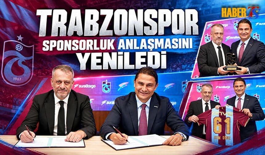 Trabzonspor İle Sürat Kargo Anlaşması Yenilendi