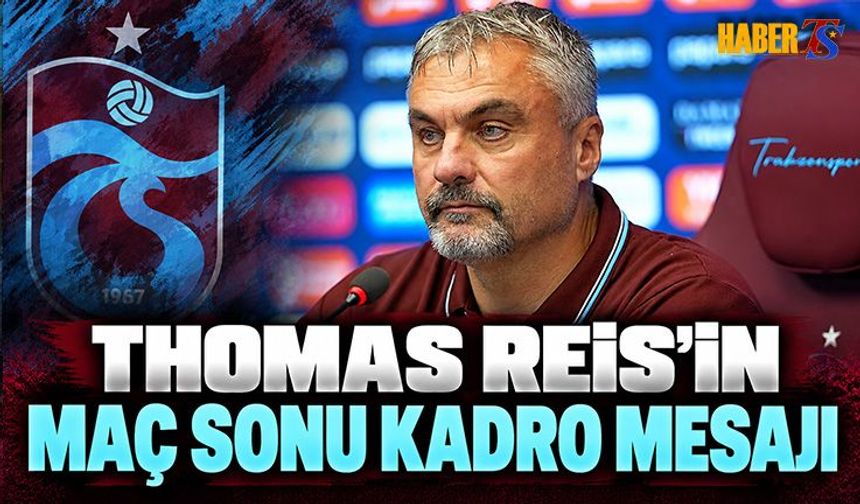 Thomas Reis'in Maç Sonu Kadro Mesajı
