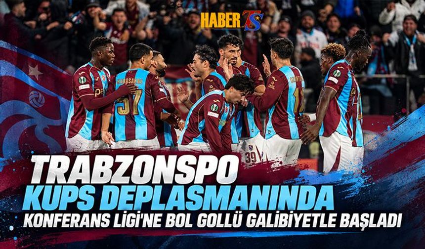 Trabzonspor Avrupa'ya 4 Gollü Galibiyetle Başladı