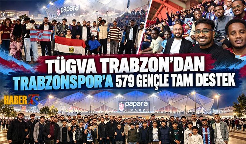 TÜGVA Trabzon'dan Trabzonspor'a 579 Gençle Destek