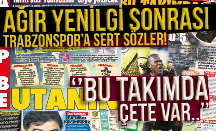 Yerel Gazeteden Trabzonspor'a Sert Sözler! - Trabzon Haber ...