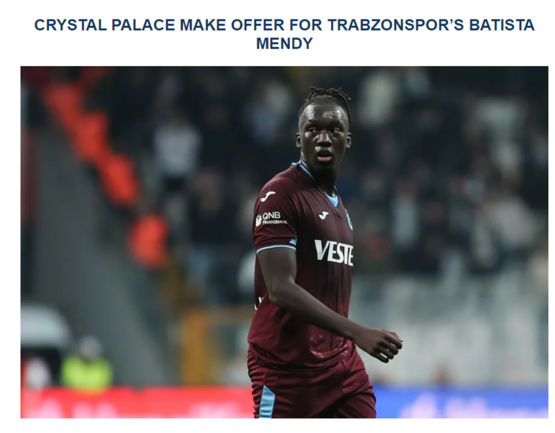 0X0 Trabzonspor Haberleri Crystal Palace Mendyi Istiyor 1714379346193