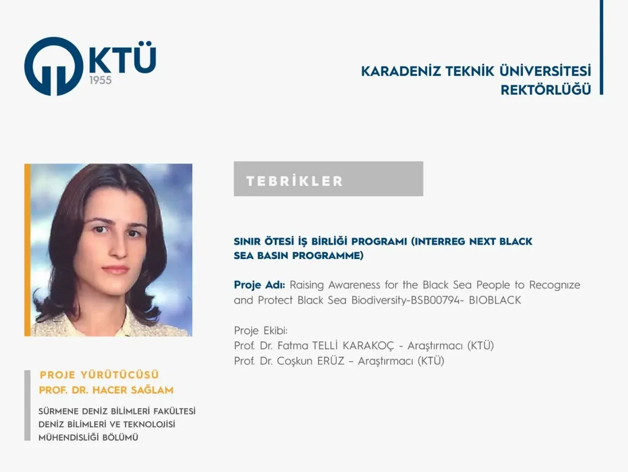 Ktuden Karadeniz Icin Uluslararasi Hamle Proje Destek Aldi