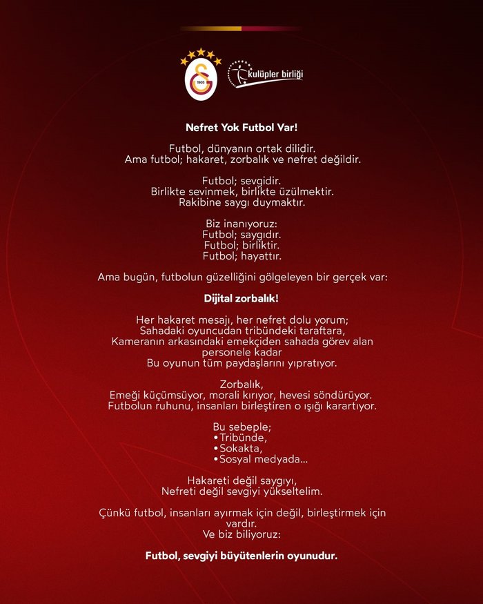 0X0 Dort Buyuklerden Ortak Aciklama Nefret Yok Futbol Var 1757691267322