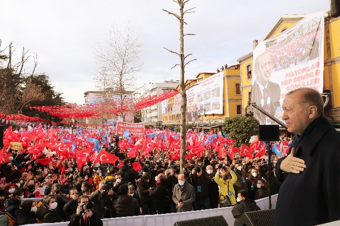 Cumhurbaskani Ve Ak Parti Genel Baskani Recep Tayyip Erdogan Trabzonda 2