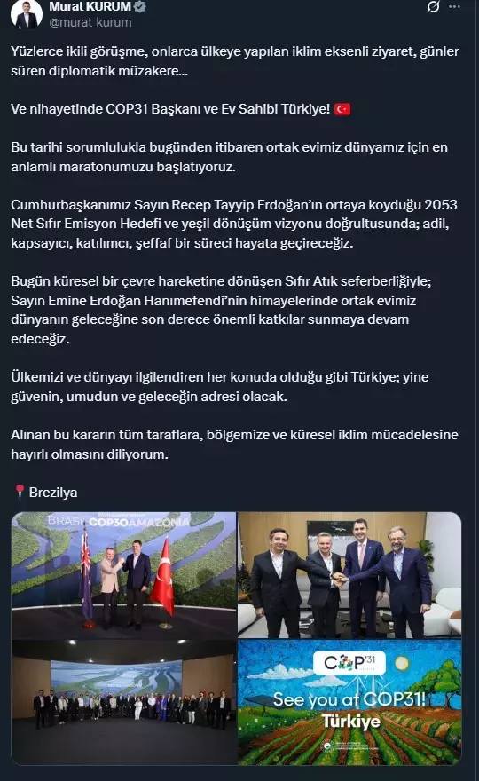 196 Ulke Lideri Iklim Zirvesi Icin Turkiye Ye 19281973 2931 M