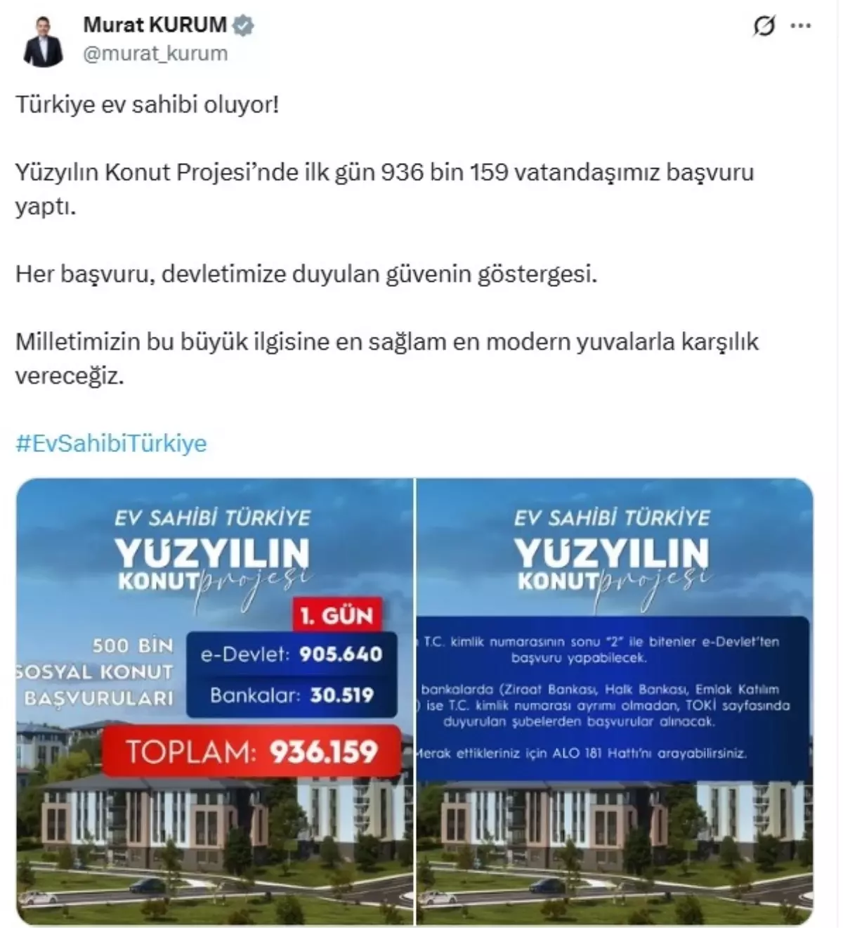 Bakan Kurum 500 Bin Sosyal Konut Icin Ilk Gun 19241039 Amp