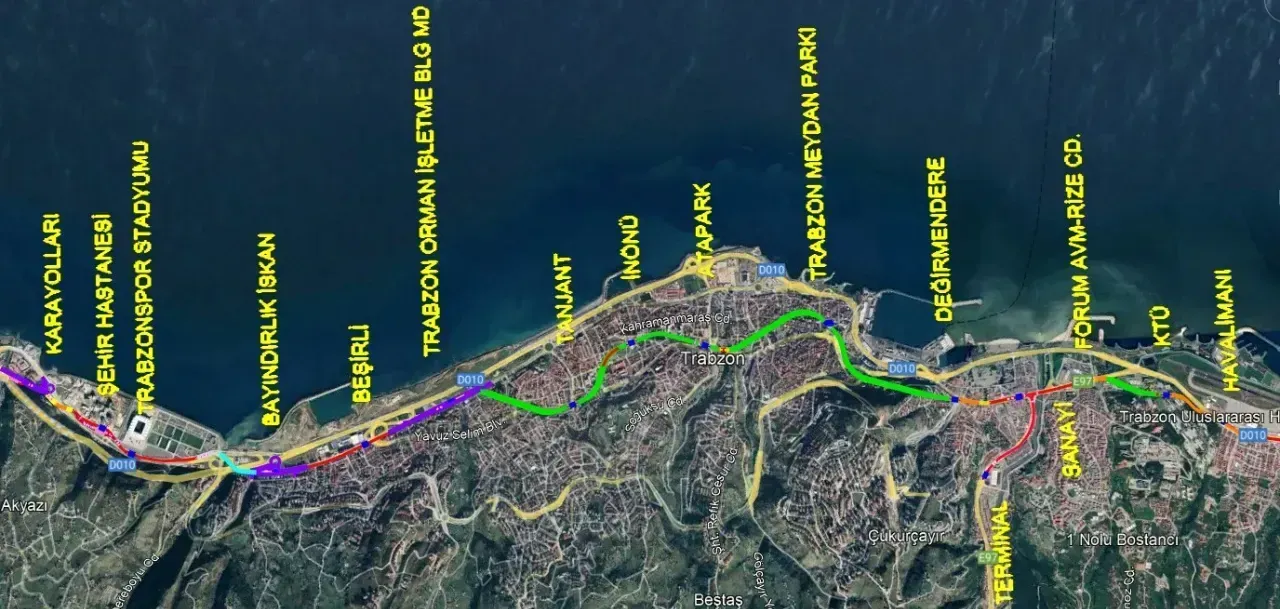 Trabzonun Hafif Rayli Sistem Guzergahi Tanitiliyor Iste Duraklar 1744697048