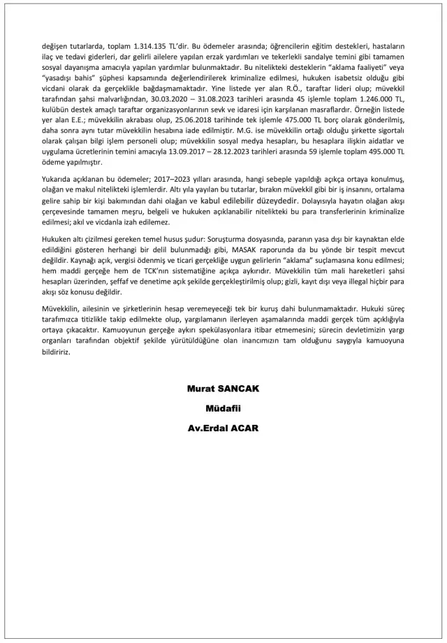 Bahis Sorusturmasinda Tutuklanan Murat Sancak In 19356496 2647 M