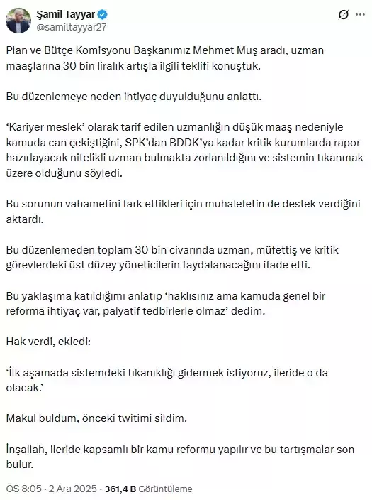 Duzenleme Komisyondan Gecti Kamudaki Ust Duzey 19316032 7555 M