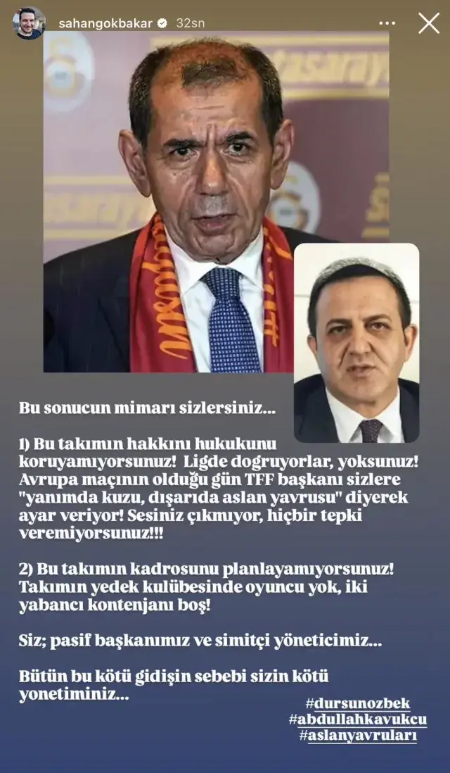 Sahan Gokbakar Dursun Ozbek Ve Yonetime Sert 19341010 5856 M