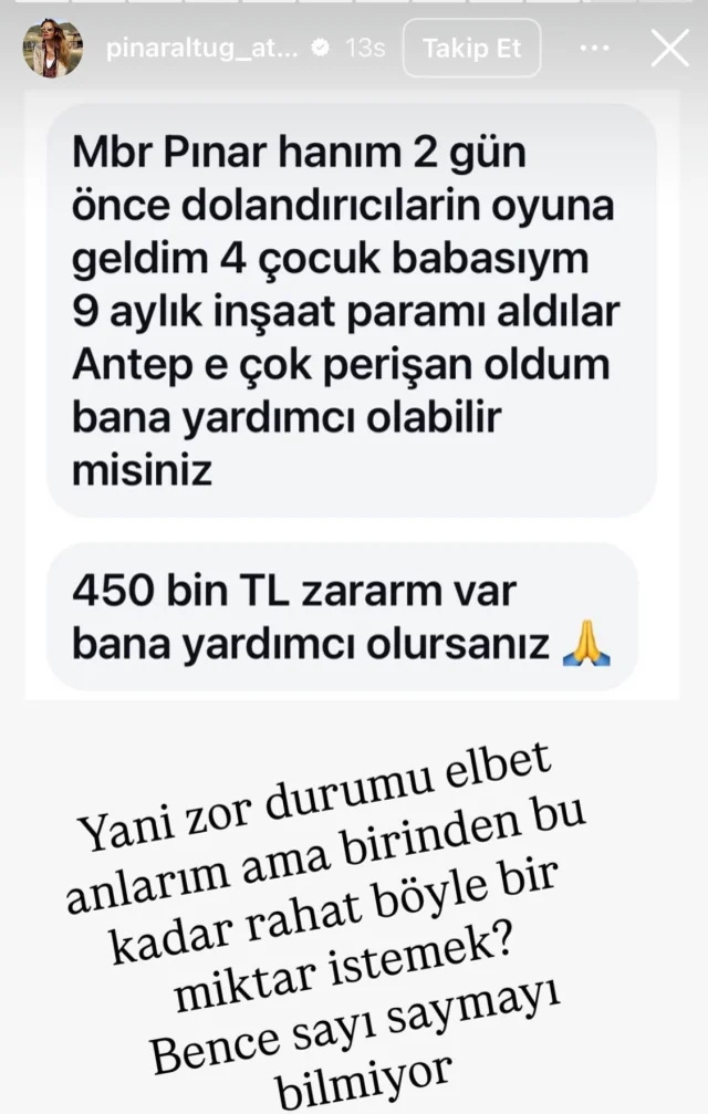 450 Bin Tl Isteyen Takipcisine Verdigi Yanit 19449746 3507 M