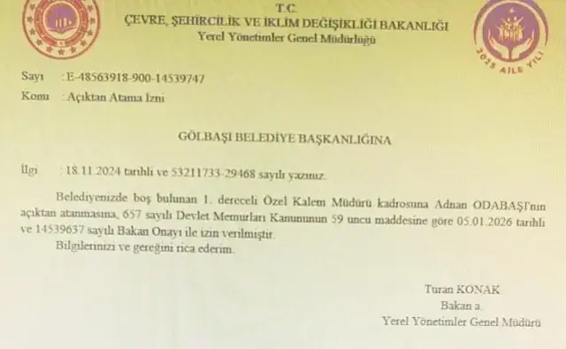 Golbasi Belediye Baskani Yakup Odabasi Oz Yegeni 19486566 9278 M