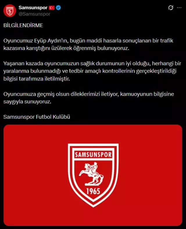 Samsunspor Un Genc Yildizi Trafik Kazasi Gecirdi 19512155 2435 M