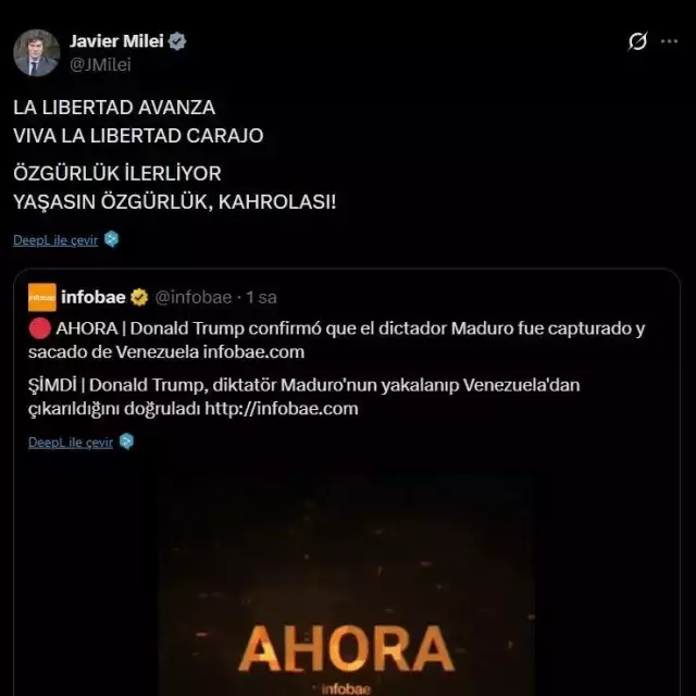 Venezuela Yi Bombalayan Trump I Ilk Tebrik Eden 19422063 5987 M