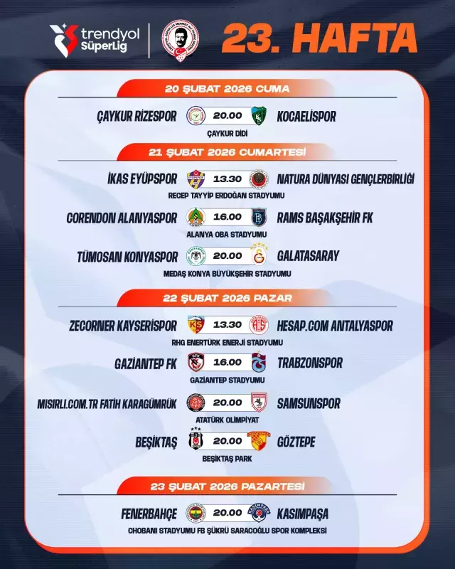 Super Lig De Mac Saatleri Degisti 19555237 9815 M