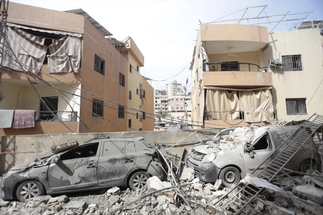 Israil In Gece Boyunca Saldirdigi Lubnan Da 19656574 4522 M