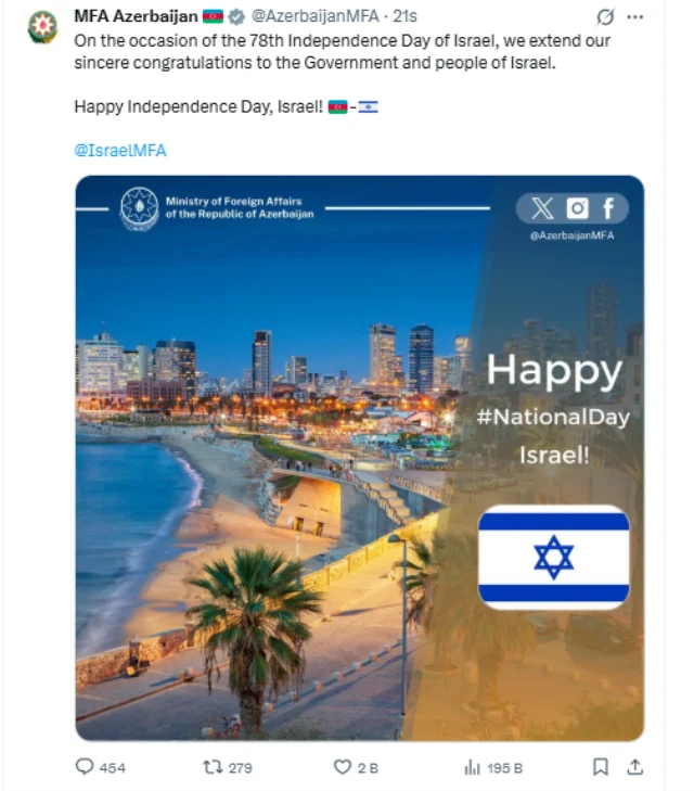 Azerbaycandan Israile Bagimsiz 938918494A 2366 1 M