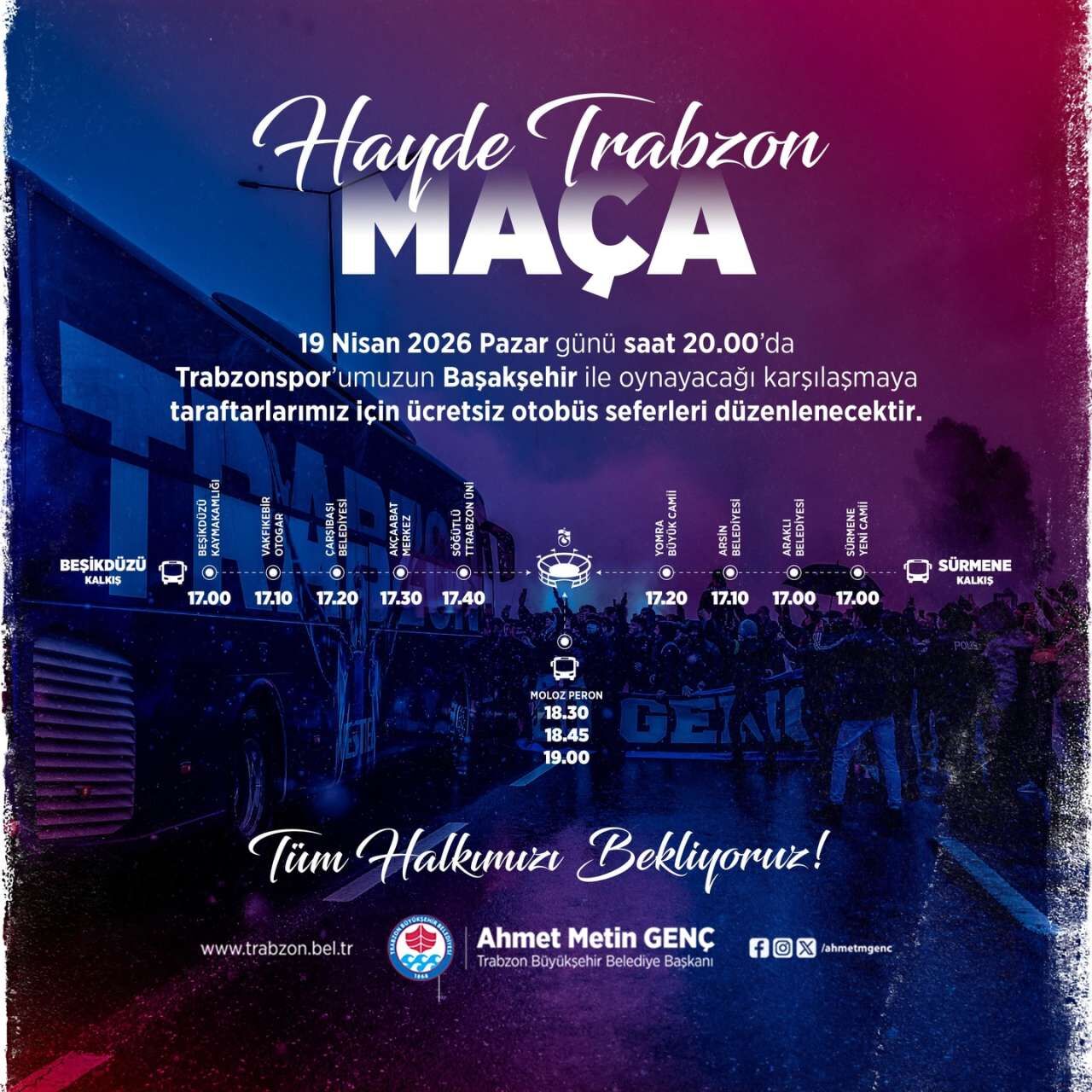 Trabzonspor Macina Gidecekler Dikkat Buyuksehir Duyurdu