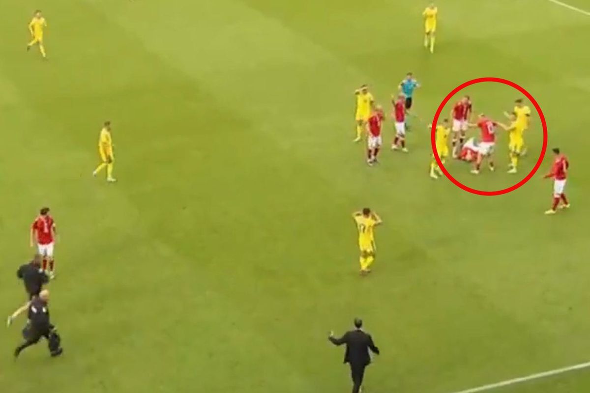 Christian Eriksen Mac Icerisinde Yine Yere Yigildi Edce73090F Amp