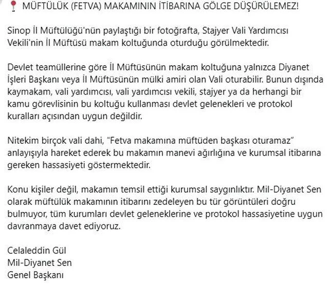 Muftuluk Makami Tartismasi Fetva Makamina Muf 19971319 O