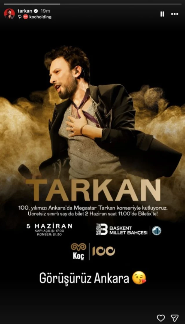 Tarkan Ucretsiz Konser Verecek 19900369 3847 1 M