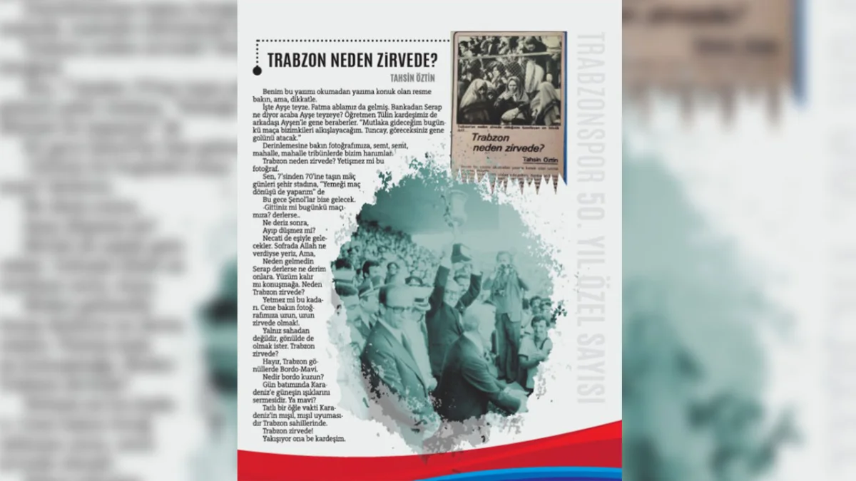 Trabzonspordan 50 Yila Ozel Sampiyonluk Dergisi 4