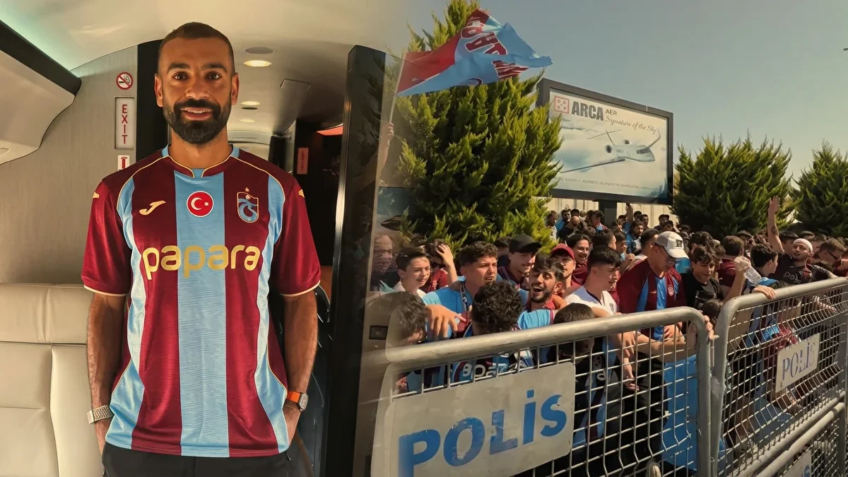 47E3348C Mohamed Salah Istanbula Geldi Trabzonspor Taraftarlarindan Flas Tezahurat Taraftar Cildirdi