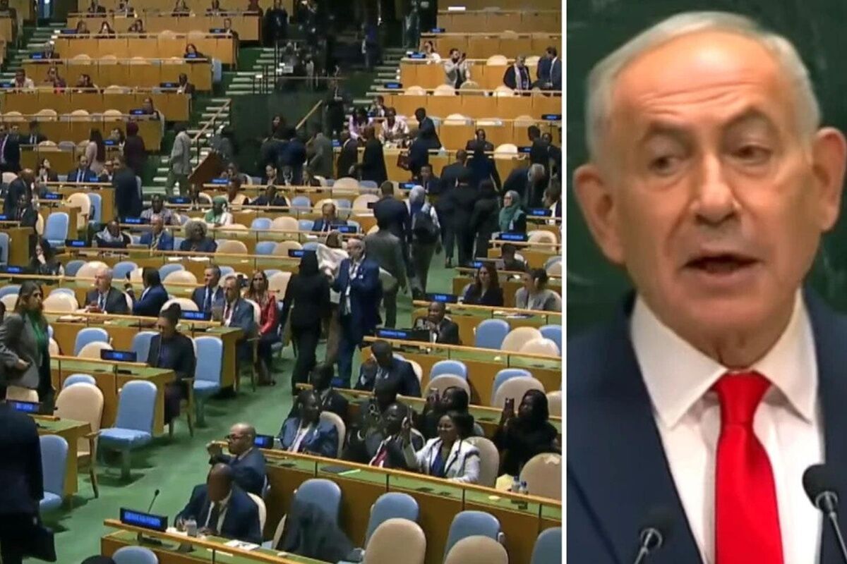 BM’de Netanyahu’ya Salon Terk Etme Protestosu