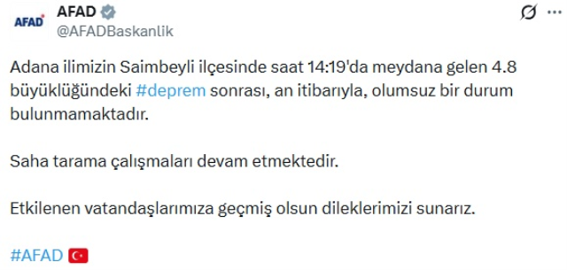 Adanada 48 Buyuklugunde Deprem 20296760 3736 1 M