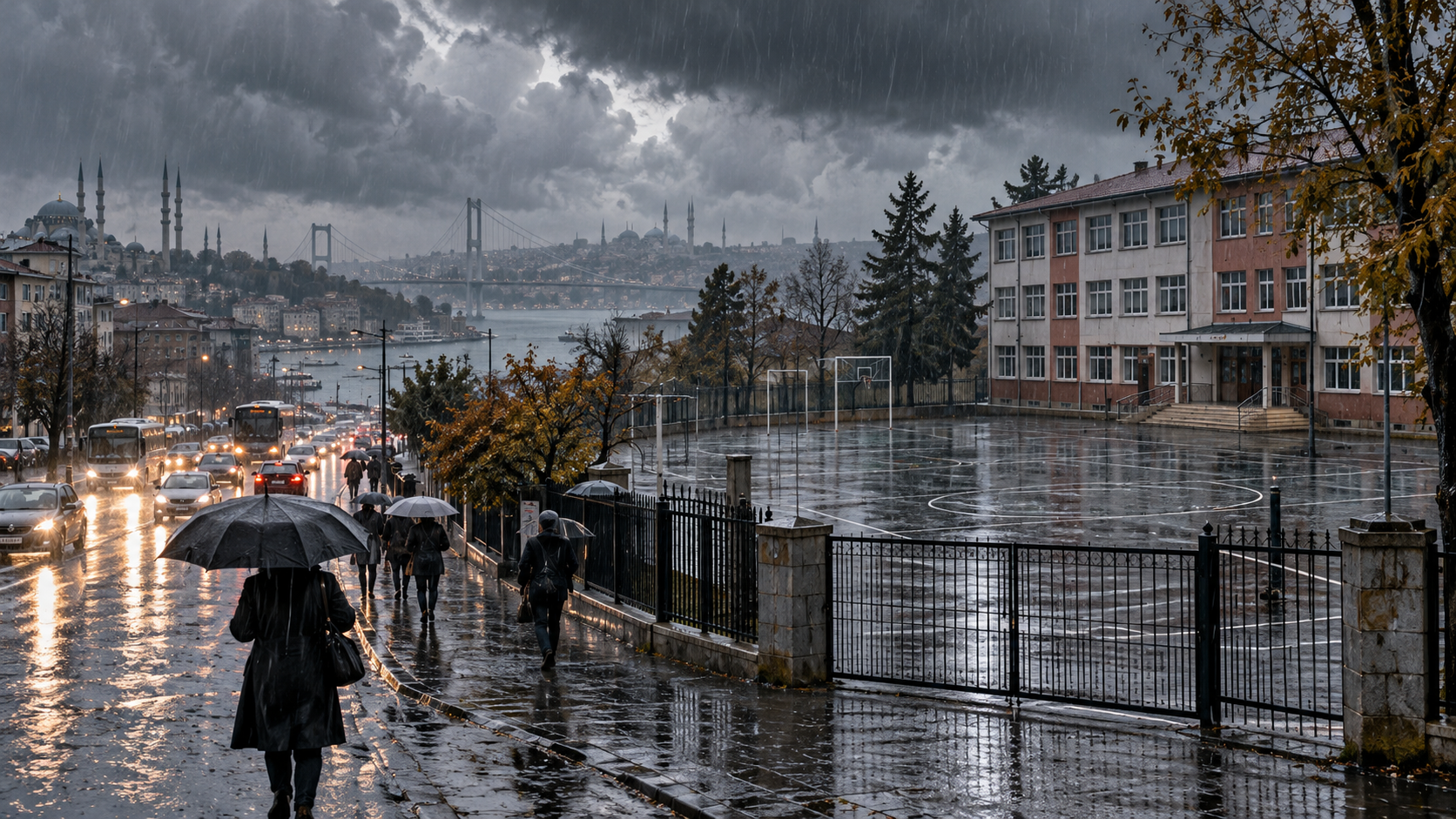 İstanbul’da 15 Ekim’de Okullar Tatil Edildi