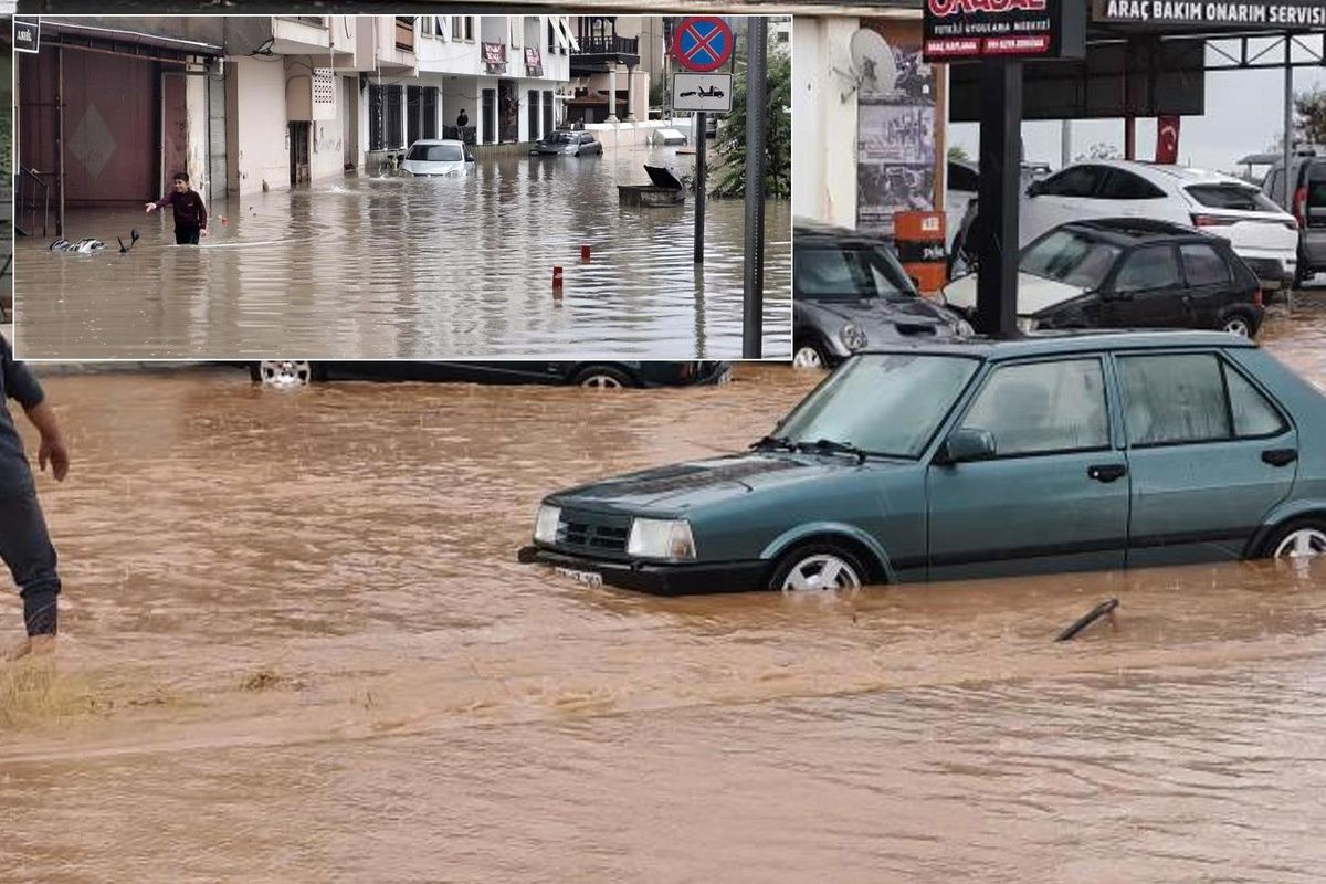 Mersin Silifke De Saganak Sele Donustu Hastane 20321079 2671 Amp
